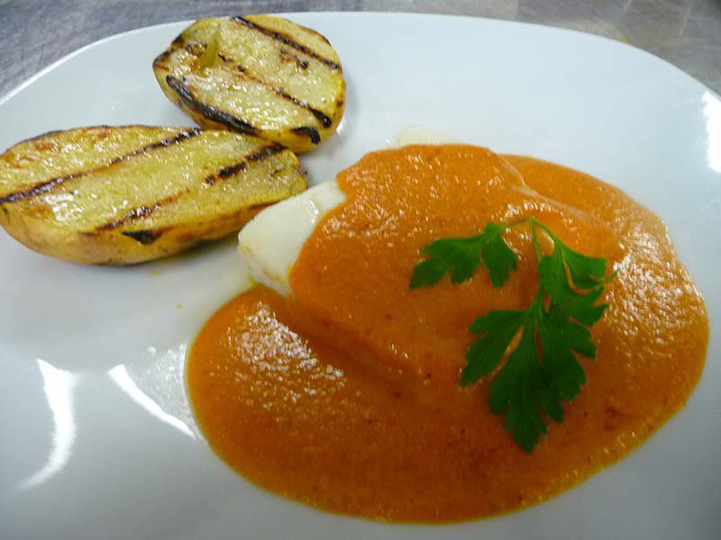 Bacallà amb romesco
